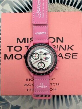 Swatch x Omega MISSION TO THE PINK MOONPHASE Watch